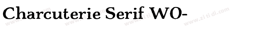 Charcuterie Serif W0字体转换